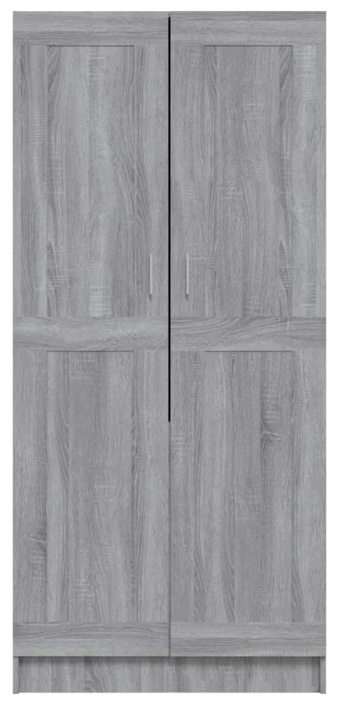 Roupeiro 82,5x51,5x180 cm derivados de madeira cinzento sonoma
