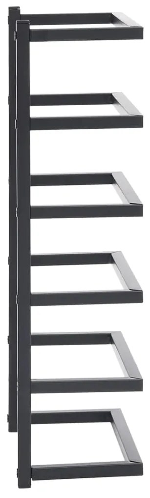 Toalheiro 24x12x48 cm aço preto