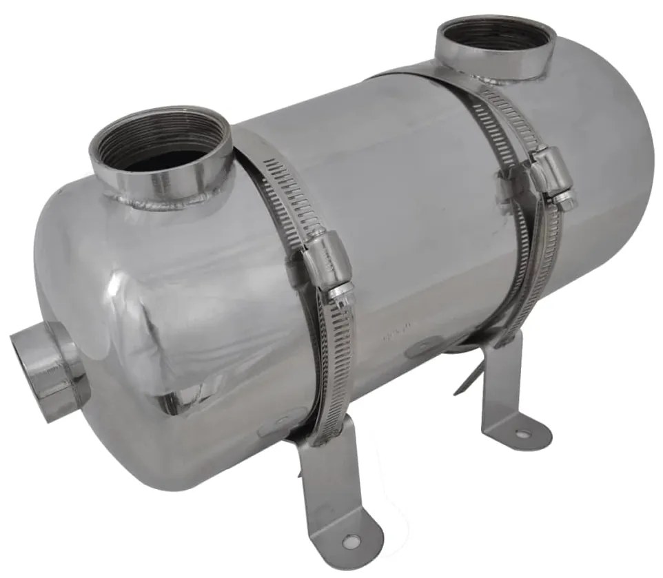 90868 vidaXL Permutador de calor, piscina, 355 x 134 mm 40 kW