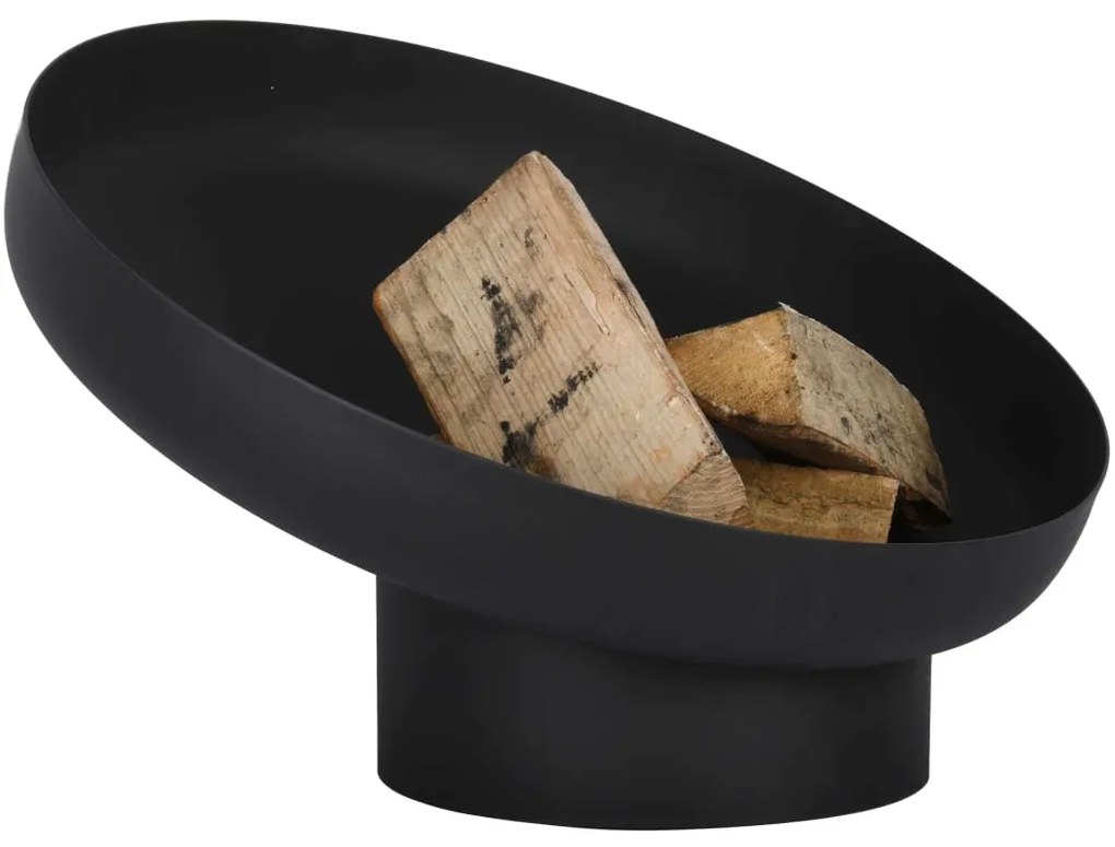 Taça de combustão inclinada aço preto FF402