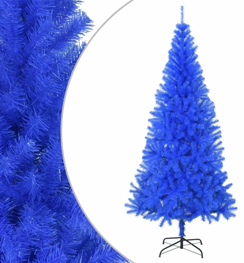 321004 vidaXL Árvore de Natal artificial com suporte 180 cm PVC azul