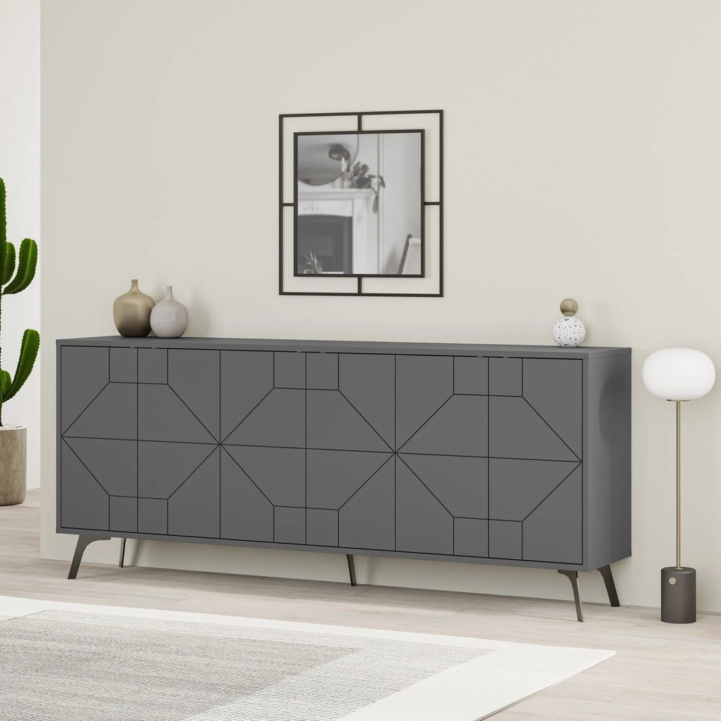 Console Dune – Anthracite – 183,8x77,4x35 cm