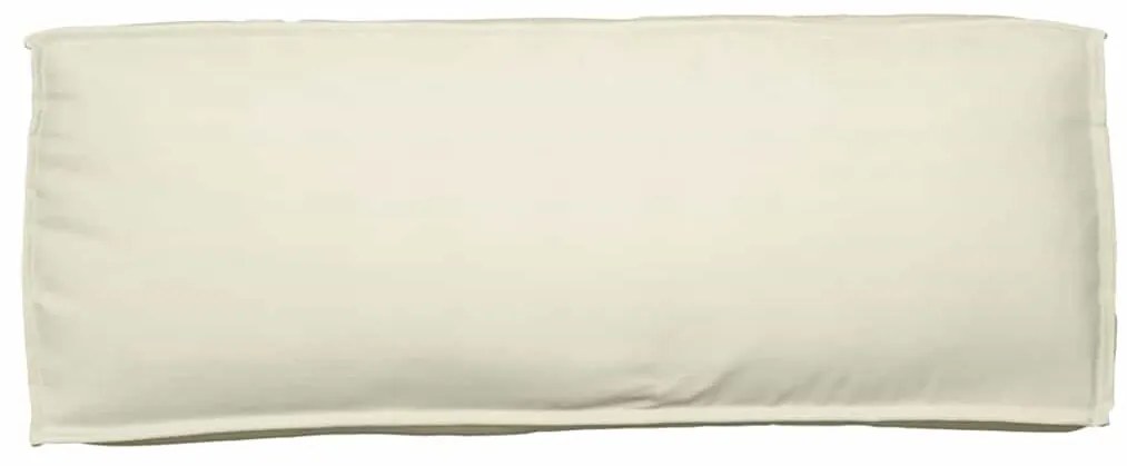 Conjunto de Almofadas de Palete 2 Peças Creme Tecido Oxford