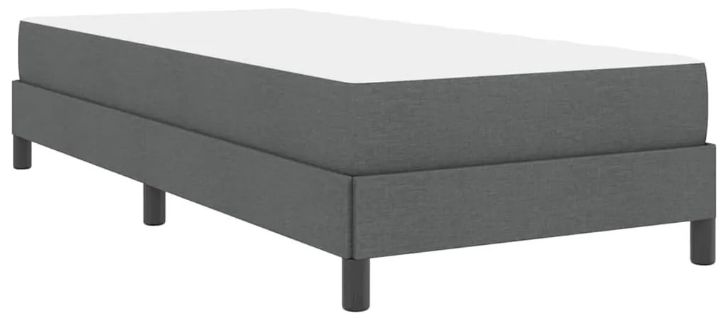 Cama Box Outros Cinzento escuro 90 x 190 cm tecido