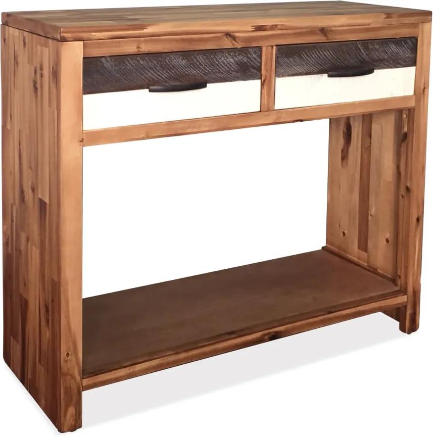 Mesa consola madeira de acácia maciça 86x30x75 cm
