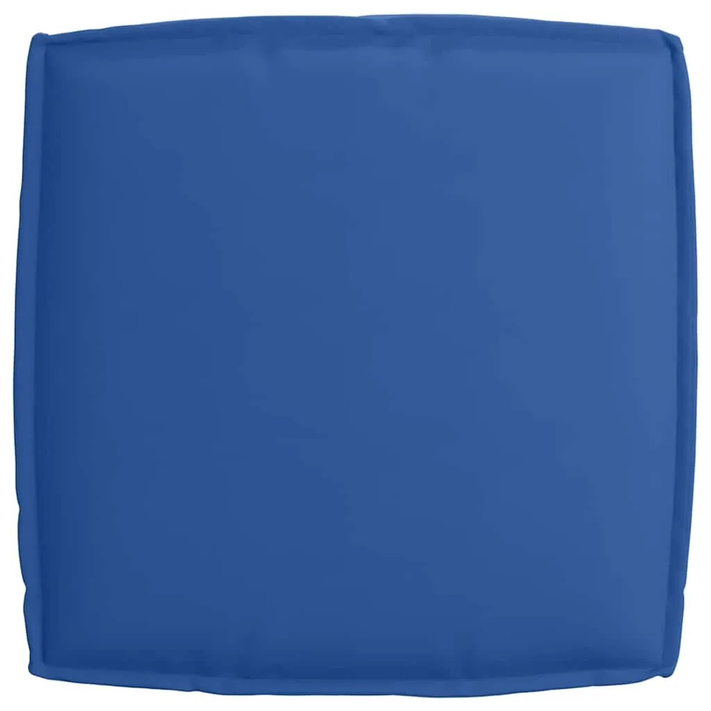 Almofada de pallet azul royal 60x60x12 cm em tecido Oxford