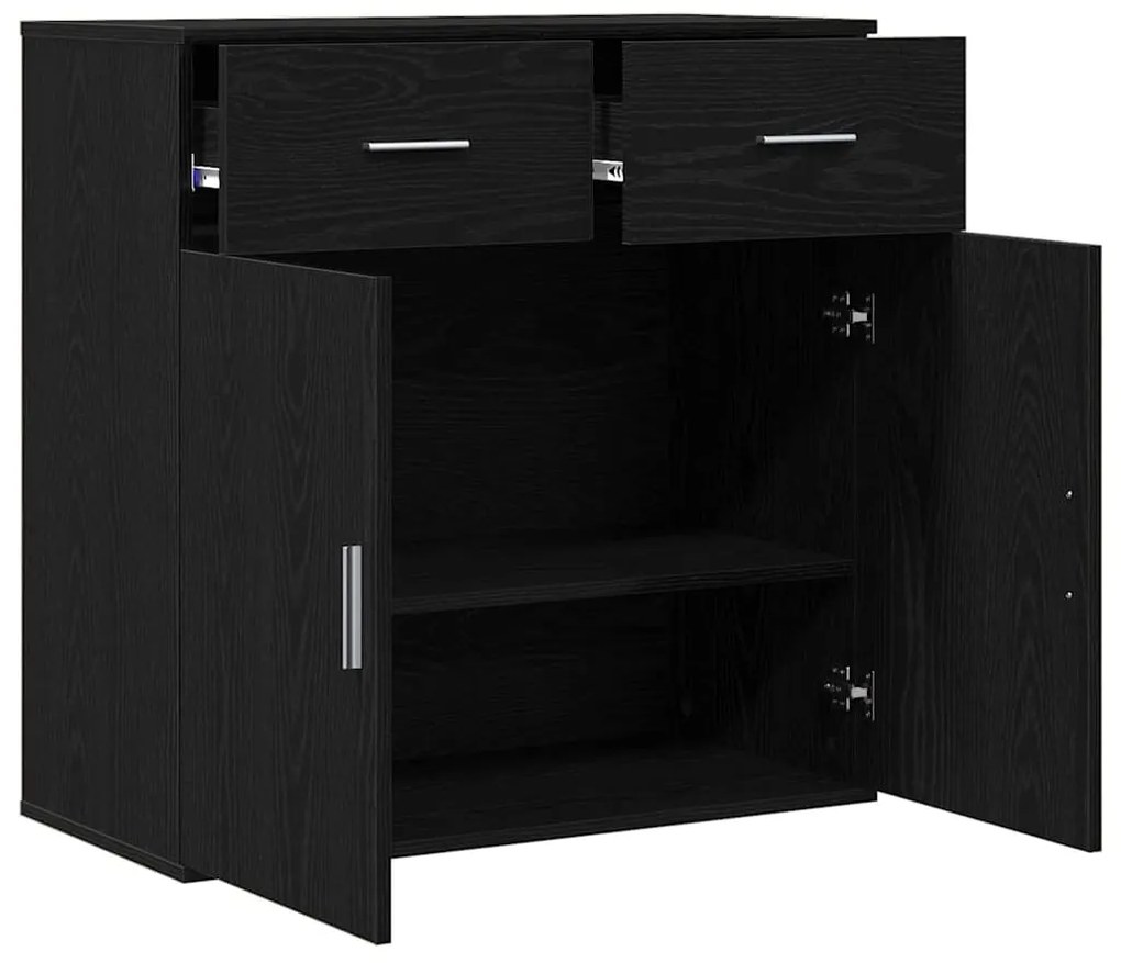 Buffet Carvalho preto 79 x 38 x 80 cm Madeira processada