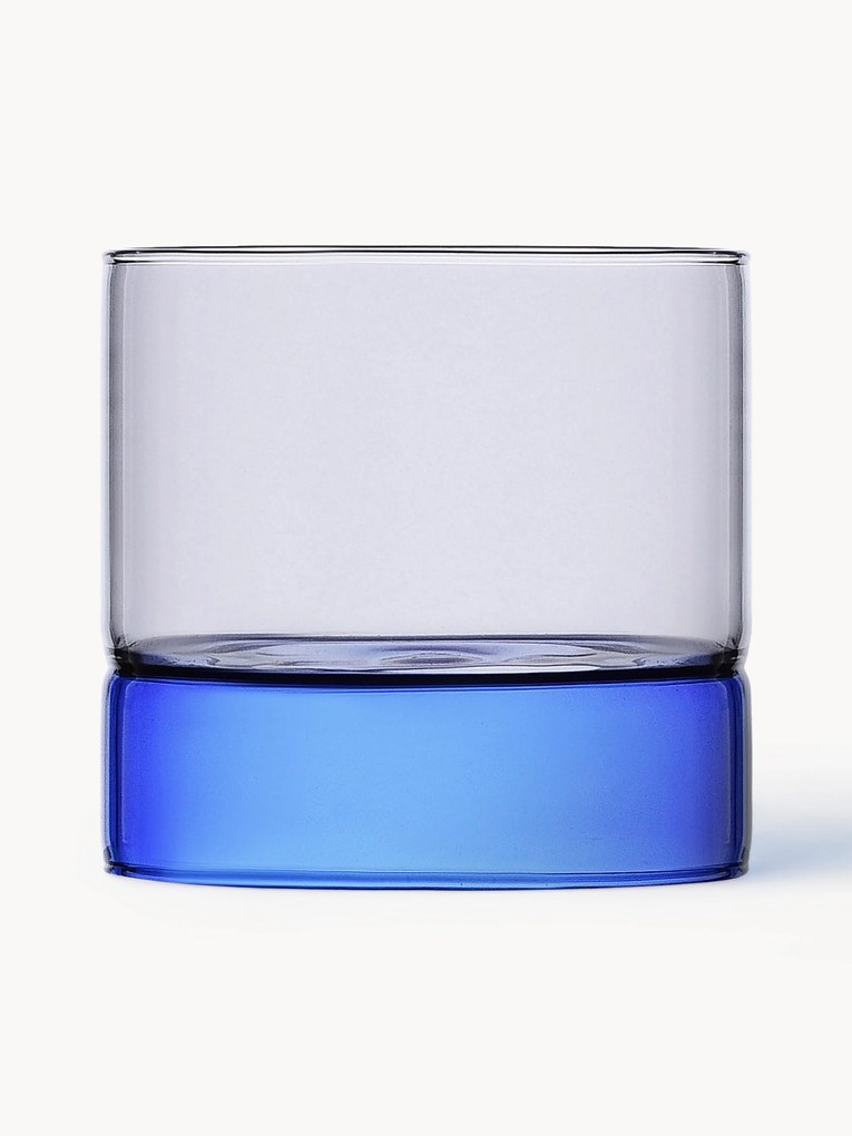 Copos em borosilicato artesanais Bamboo Groove, conjunto de 2