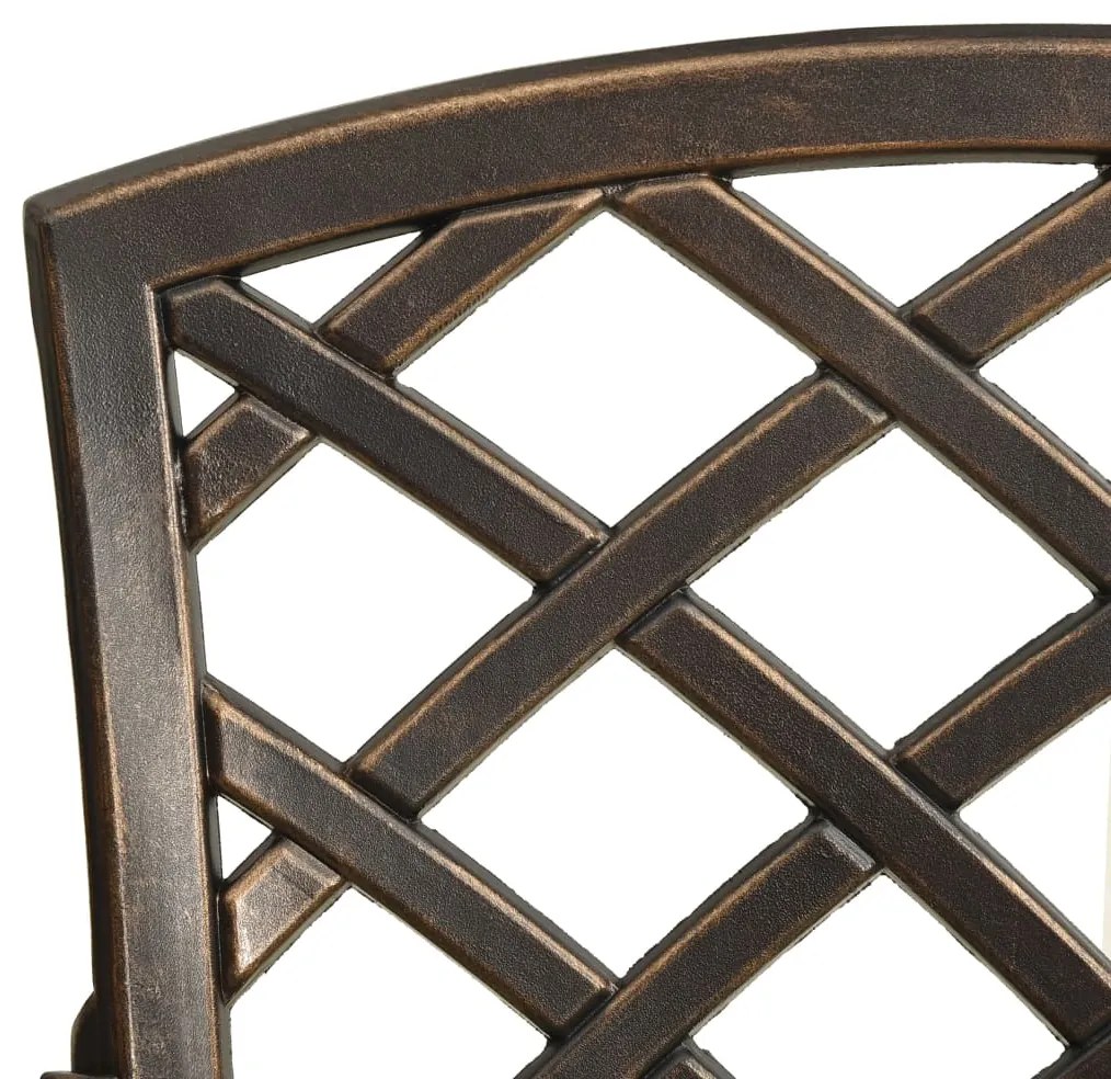 5 pcs conjunto bistrô alumínio fundido bronze