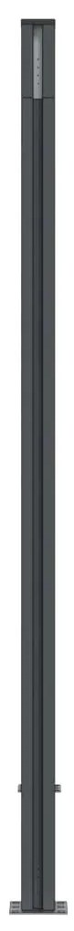 Painel de vedação 526x186 cm WPC cinzento