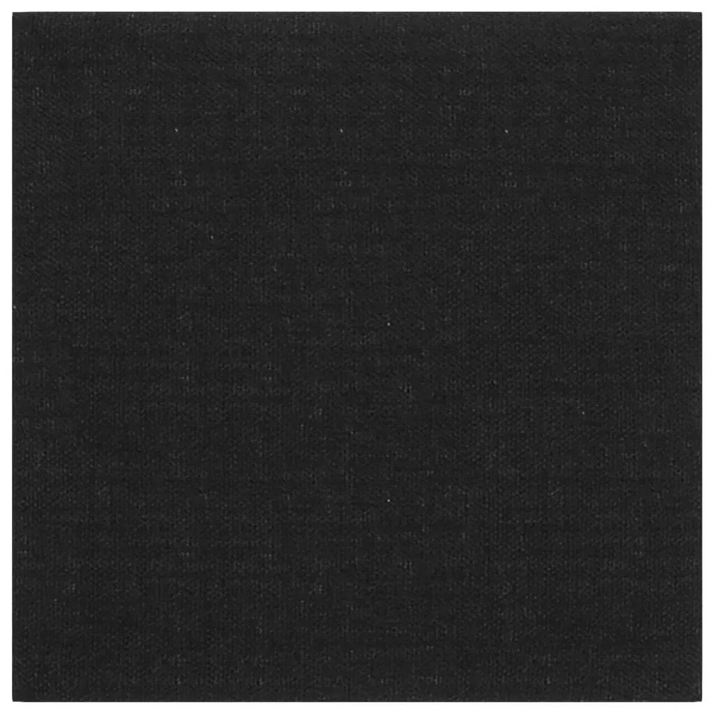 Painel de parede 12 pcs 30x30 cm tecido 1,08 m² preto