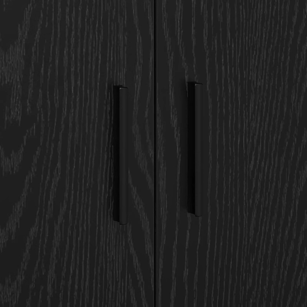 Armário de Armazenamento vidaXL Preto 103x41x40 cm Madeira de Engenhar