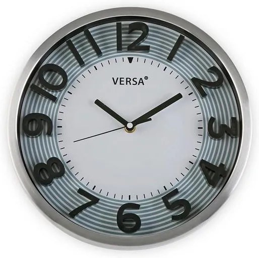 Relógio de Parede Alumínio (4,5 x 30 x 30 cm)