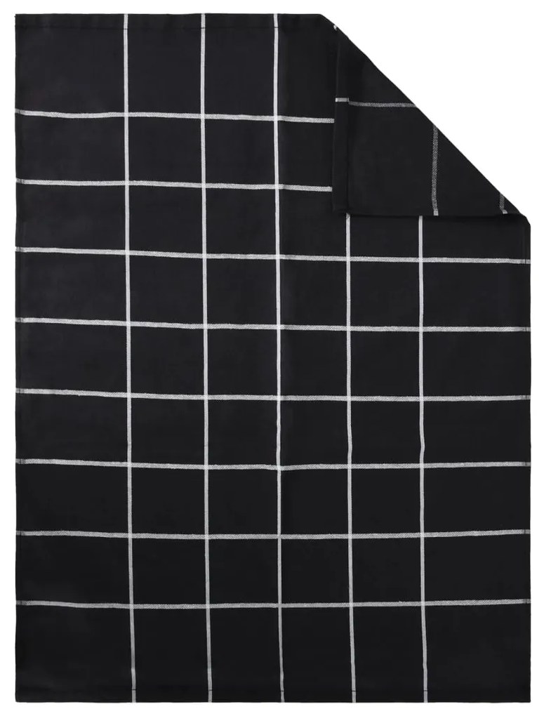 Conjunto de panos de cozinha 12 pcs algodão preto