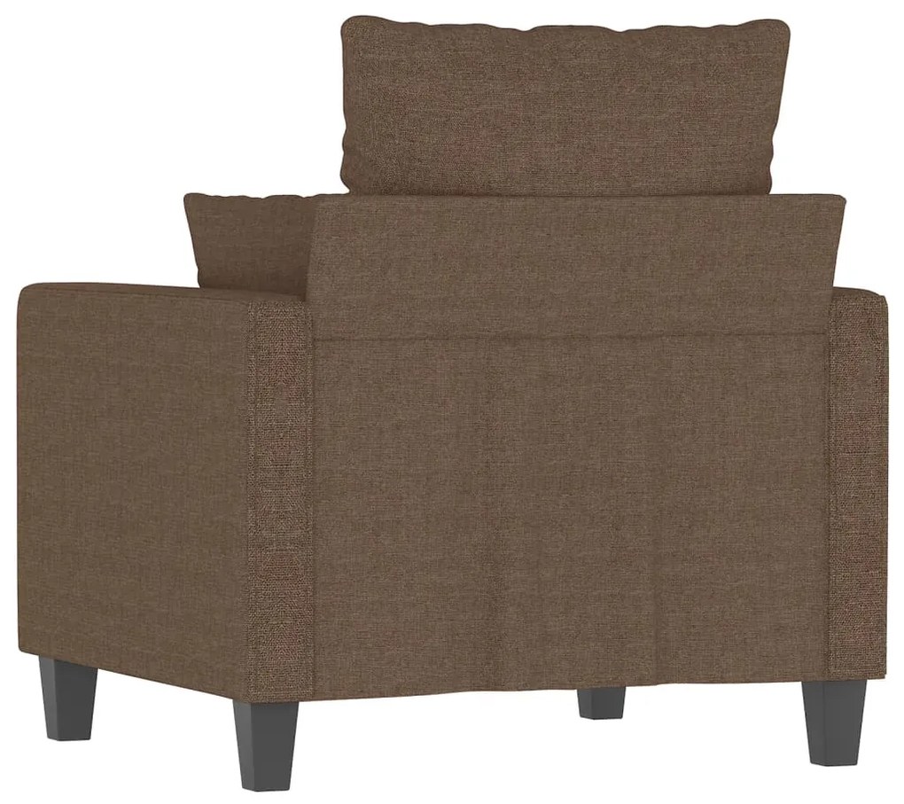 Poltrona 60 cm tecido castanho