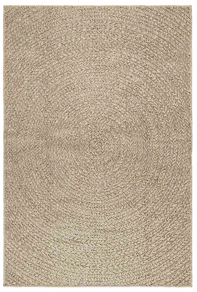 Tapete ZIZUR bege 120x170 cm aspeto de juta interior e exterior