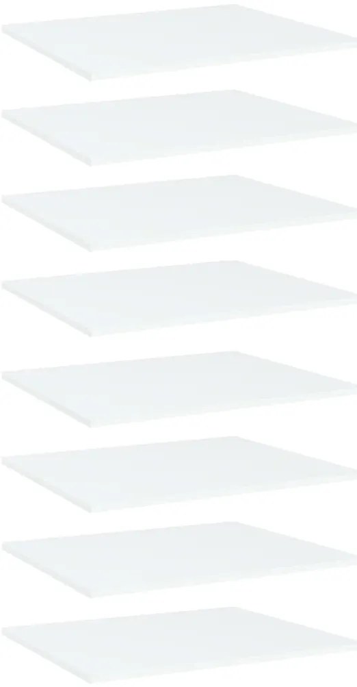 vidaXL Prateleiras para estante 8 pcs 60x50x1,5cm contraplacado branco