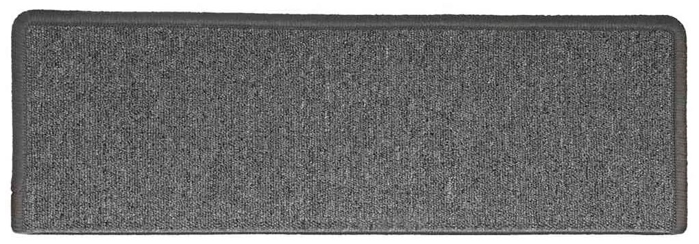Tapetes de escadas 30 pcs 65x21x4 cm cinza-escuro