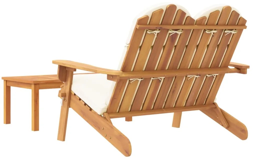 Conjunto lounge de jardim Adirondack 2pcs acácia maciça