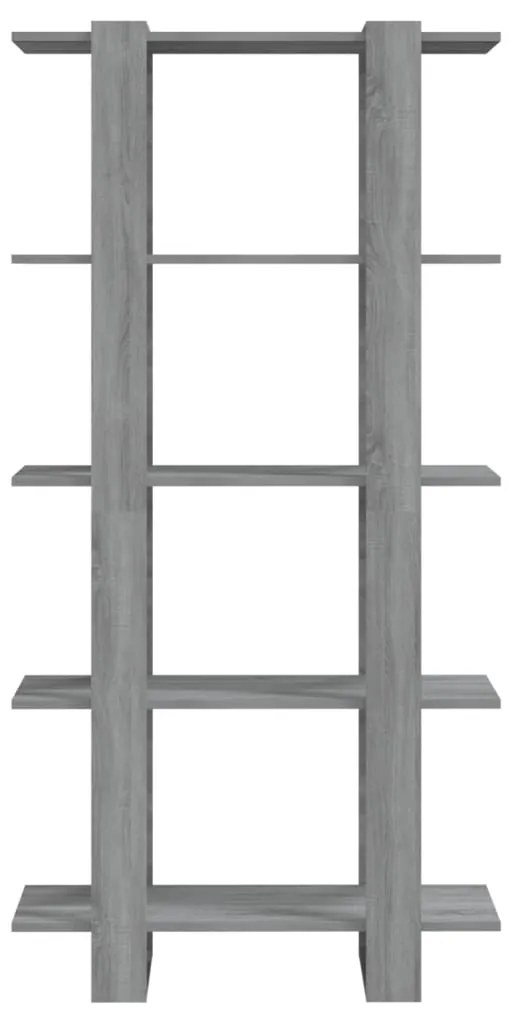Estante/divisória 80x30x160cm derivados madeira cinzento sonoma