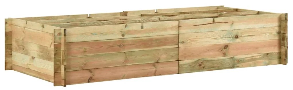 vidaXL Canteiro elevado jardim 197x100x40 cm pinho impregnado
