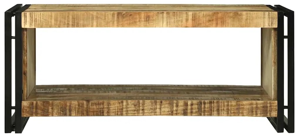 Mesa de Centro 90x50x38 cm Madeira Sólida Rústica
