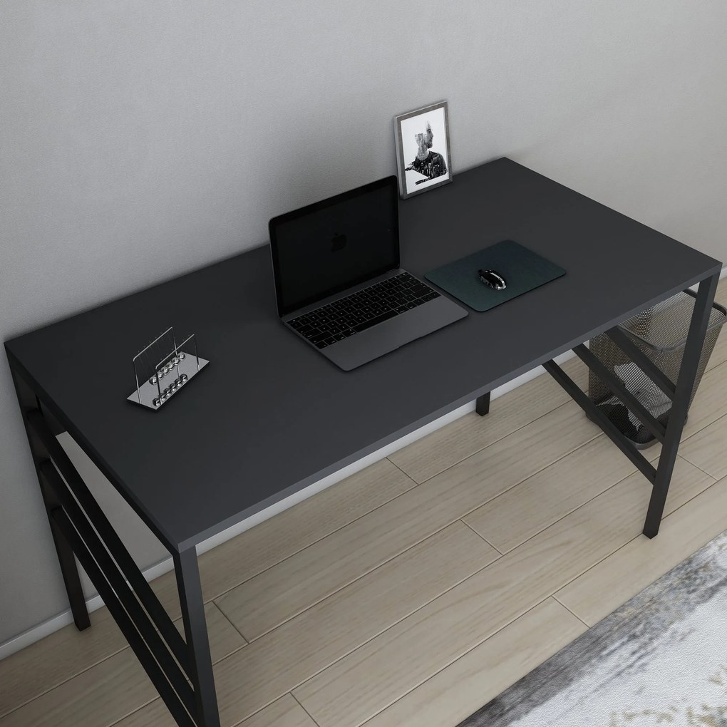 Secretária de Estudo Josephine – Preto Antracite – 120x60x74,8 cm