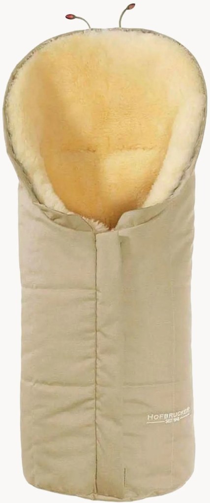Saco-cama para carrinho e cadeira de bebé em pele de cordeiro Eskimo
