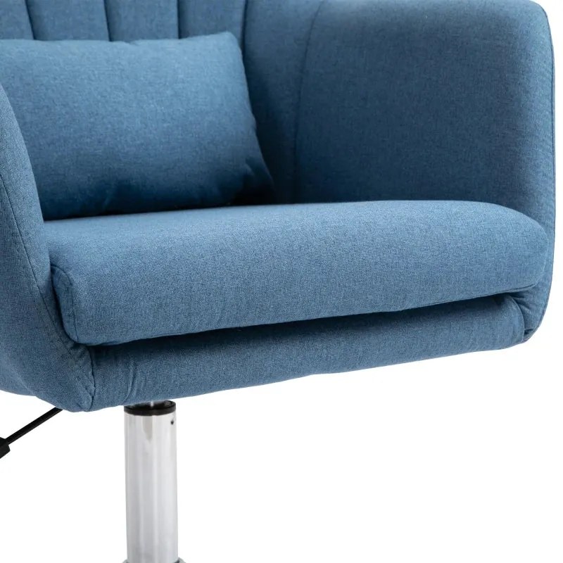 Cadeira Giratória Dolphin – Azul – Design Nórdico