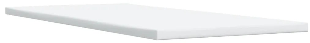 Cama com molas/colchão 90x190 cm couro artificial branco
