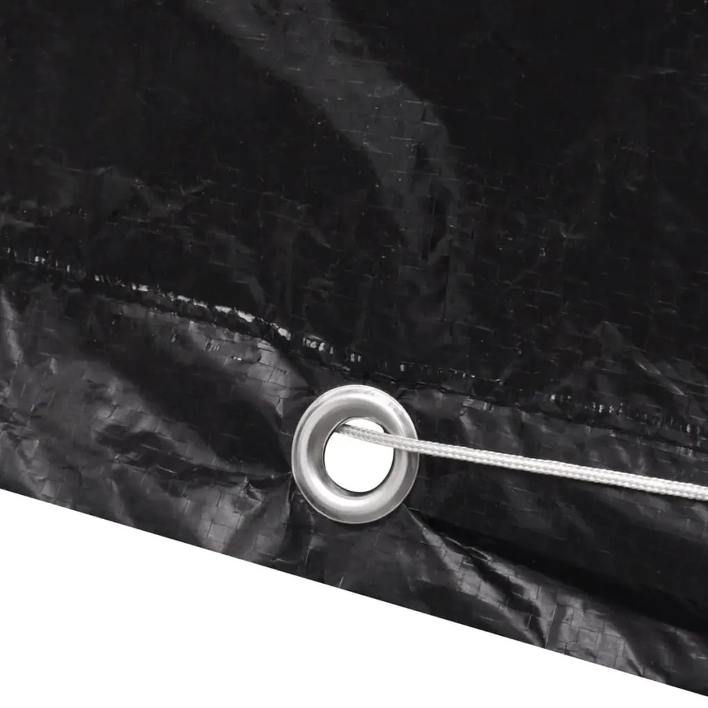 Capas para mobiliário de jardim 2 pcs 8 ilhós 140x70x90 cm