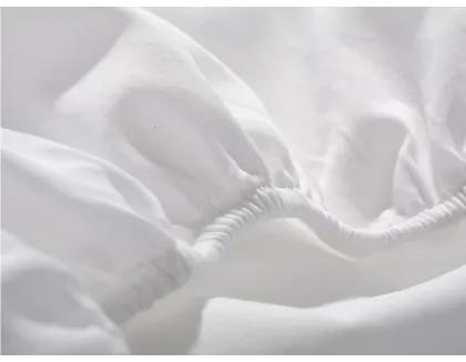 lençol de baixo ajustável 200x200 + 30 cm - Lençol capa cama 200 - Lençol branco algodão percal: Branco cama 200cm / 200 x 200 + 30 cm