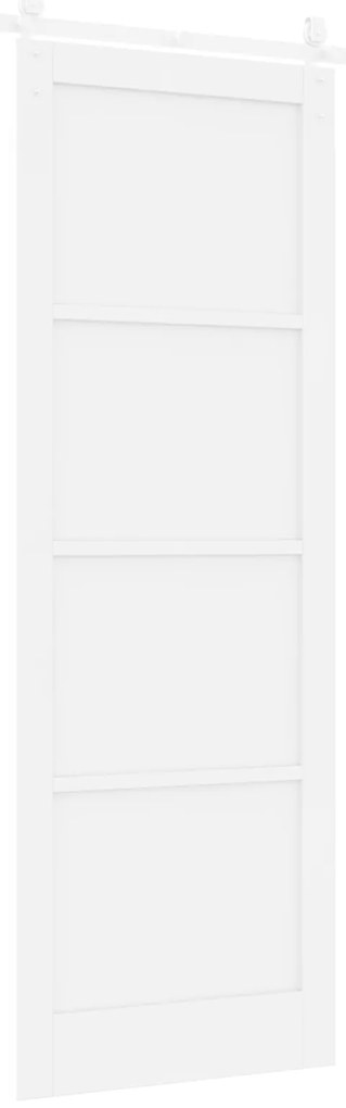 Porta Deslizante vidaXL com Conjunto de Hardware Branco 83x232 cm Made