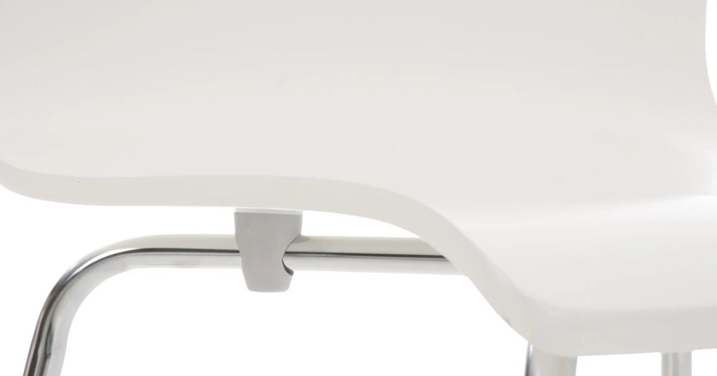 Conjunto de 2 cadeiras de cozinha e sala de jantar Pepe 43 x 87 x 47 cm Branco