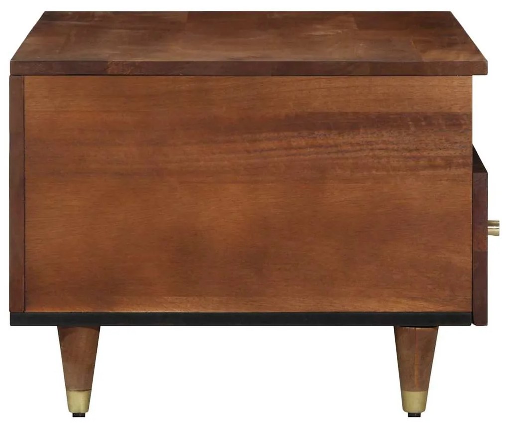Mesa de Café 80x54x40 cm Madeira Sólida de Mangueira