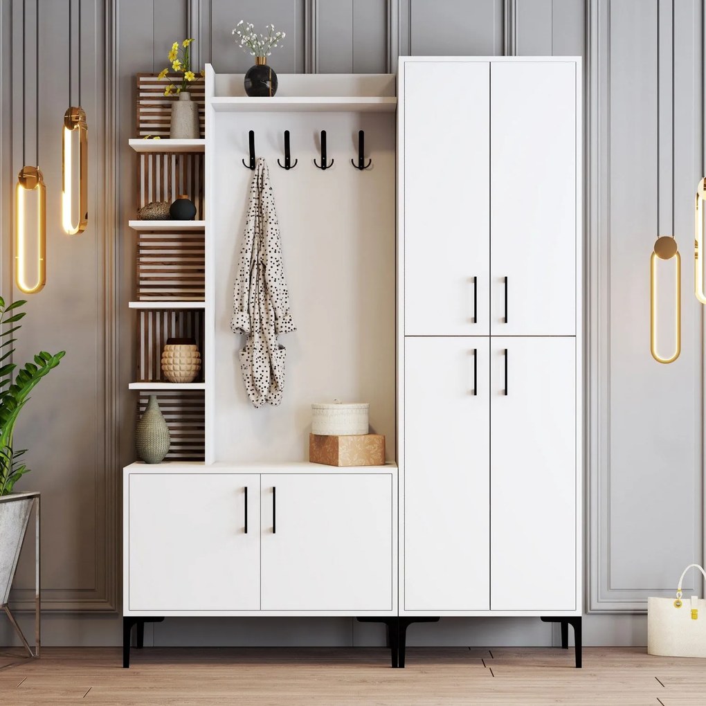 Hall Stand Viyana DA – Branco – 150x200x35 cm
