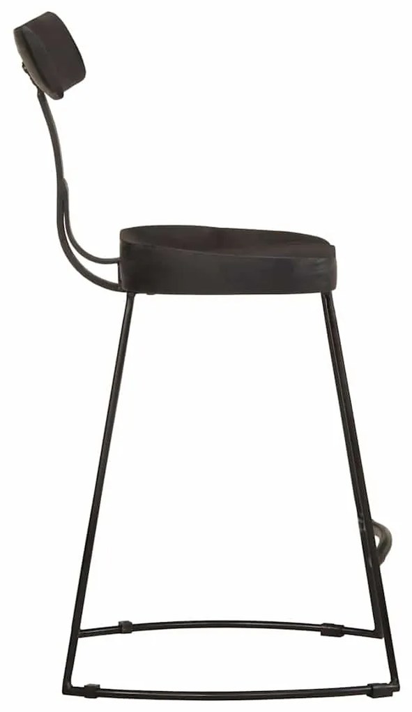Bancos de bar 2 pcs 49x43x79 cm madeira de mangueira maciça