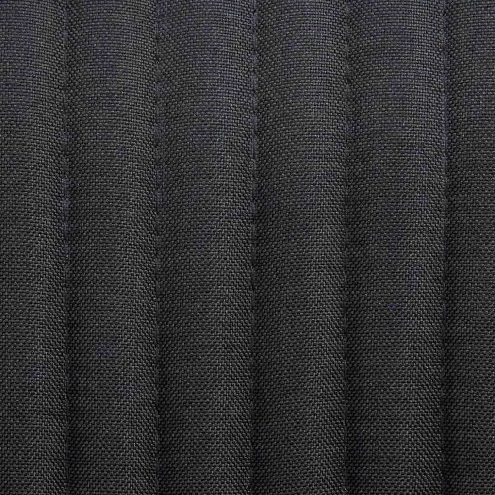 Cadeiras de jantar 4 pcs tecido preto