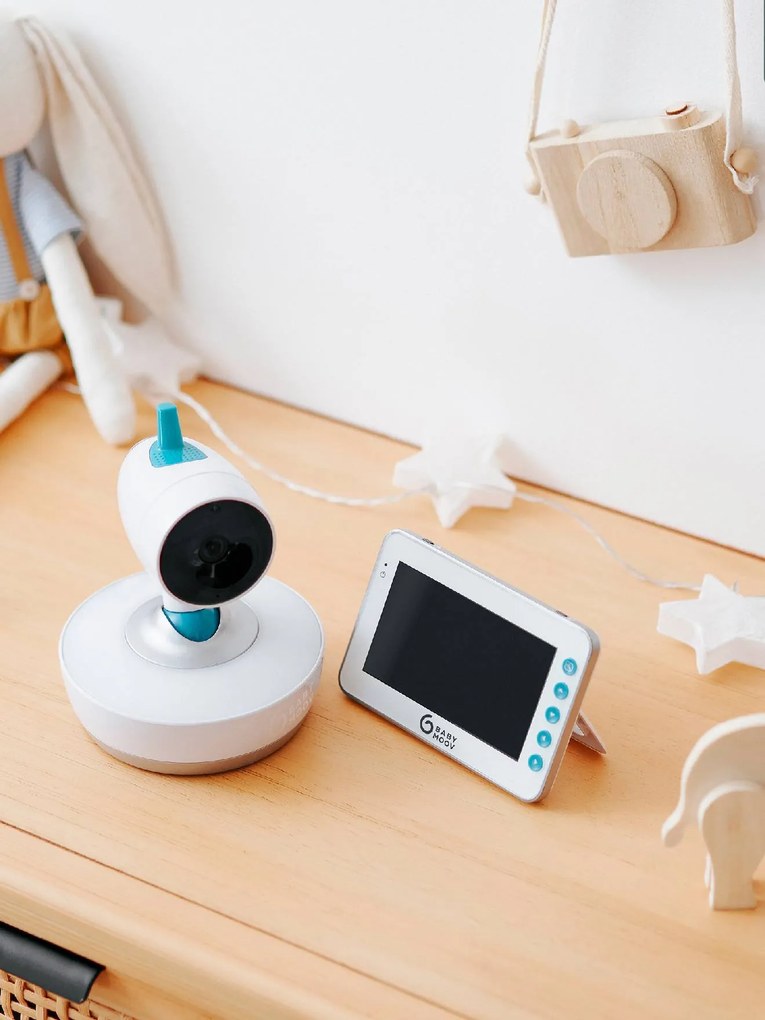 Intercomunicador de vídeo 360° BABYMOOV Yoo-Moov branco medio liso