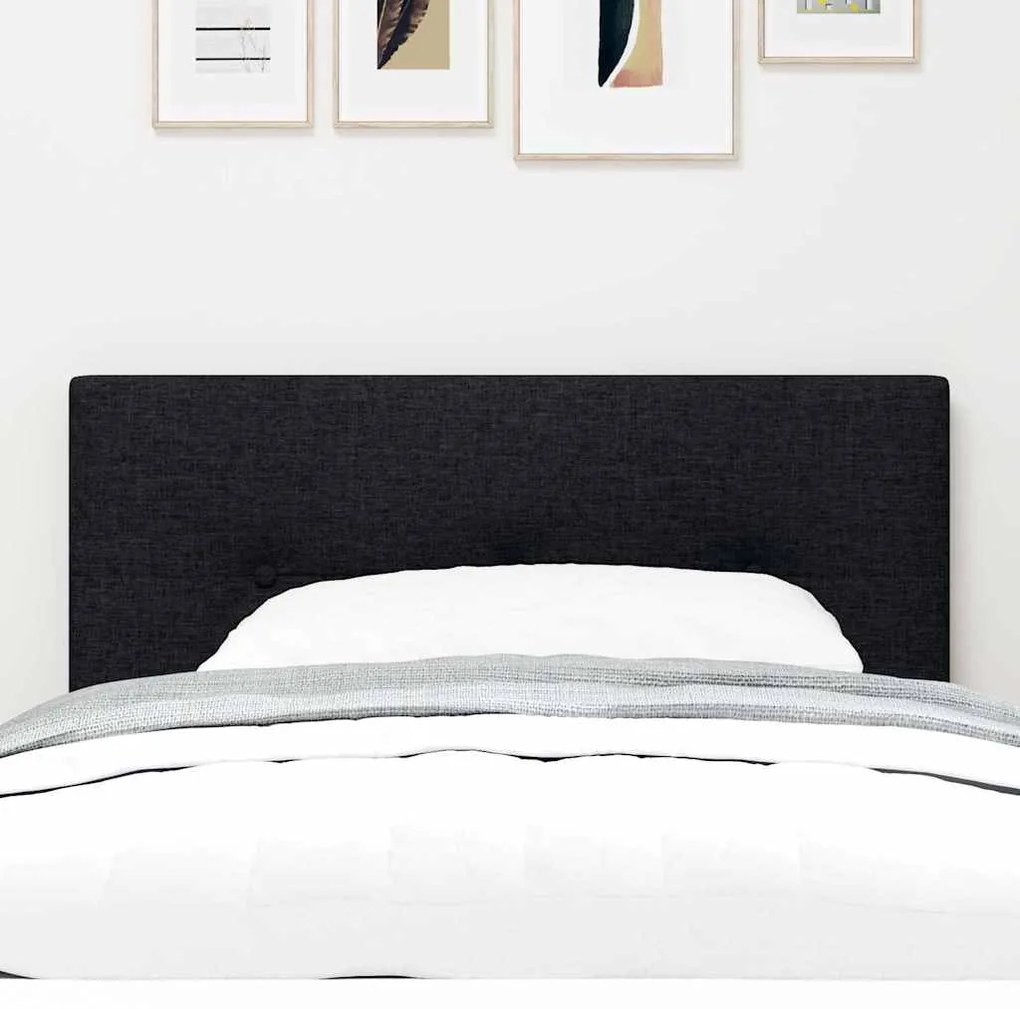 Cabeceira LED Estofada Preto 90 cm em Tecido