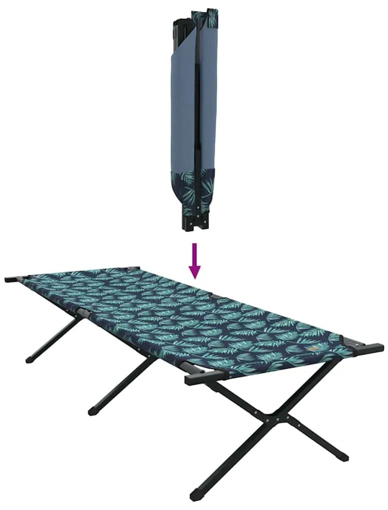 Cama de Sol Dobravel com Bolsa de Transporte Padrão de Folhas Tecido O