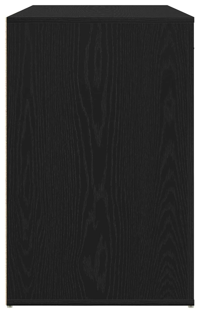 Mesa vidaXL Preta Carvalho 100x49x75 cm Madeira engenheirada