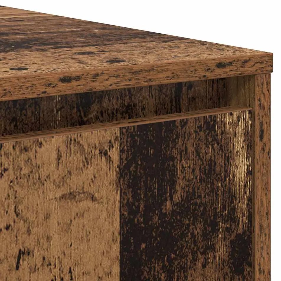 Mesa de centro com gaveta com armazenamento Madeira antiga 80 x 80 x 3