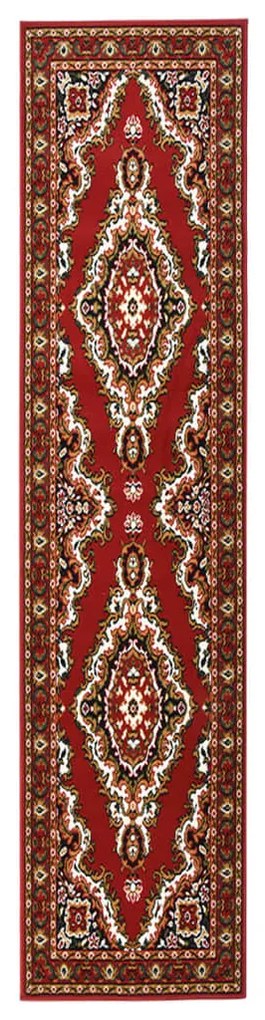 vidaXL Passadeira 100x450 cm polipropileno vermelho oriental