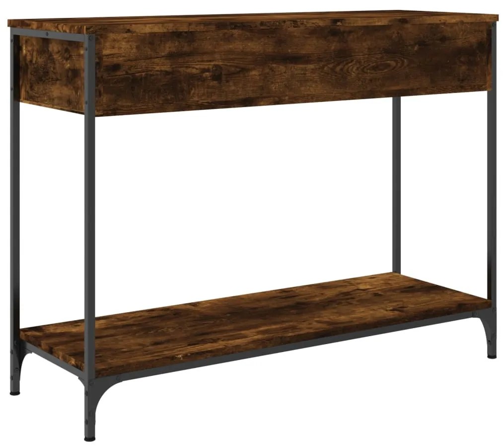 Mesa consola 100x34,5x75cm derivados de madeira carvalho fumado