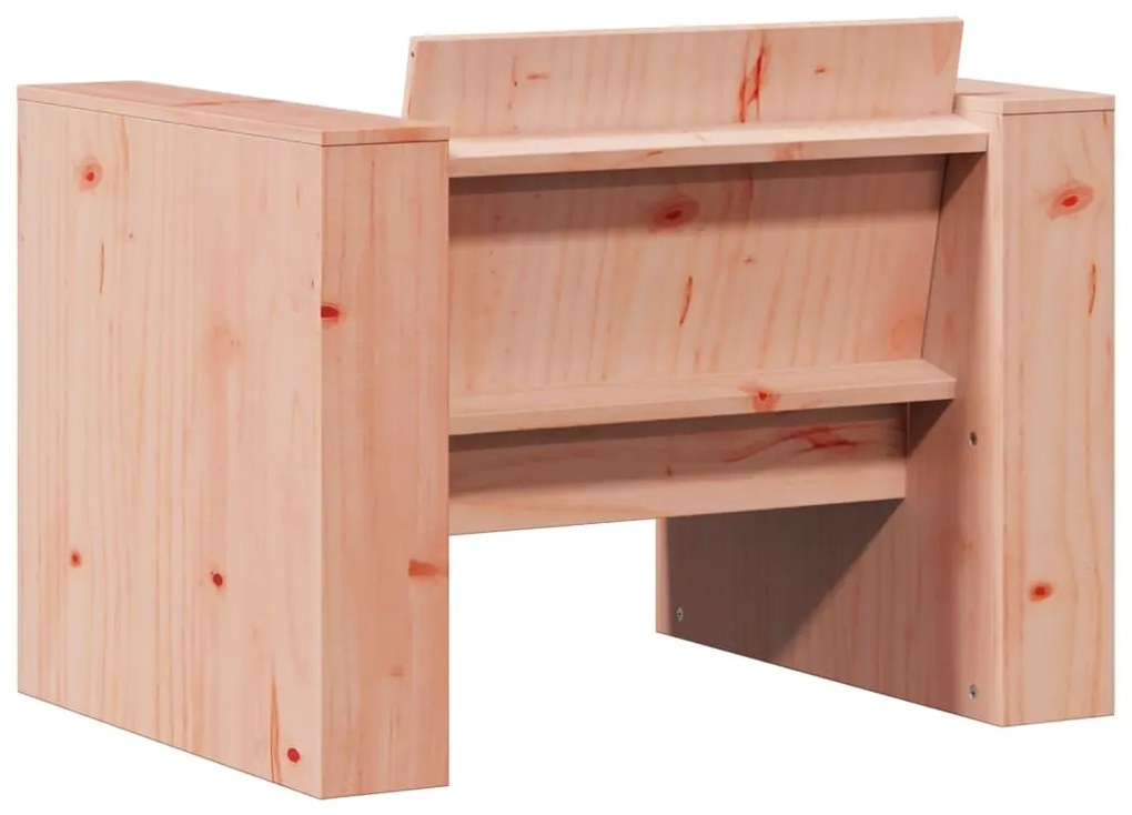 2 pcs conjunto lounge de jardim madeira de douglas maciça