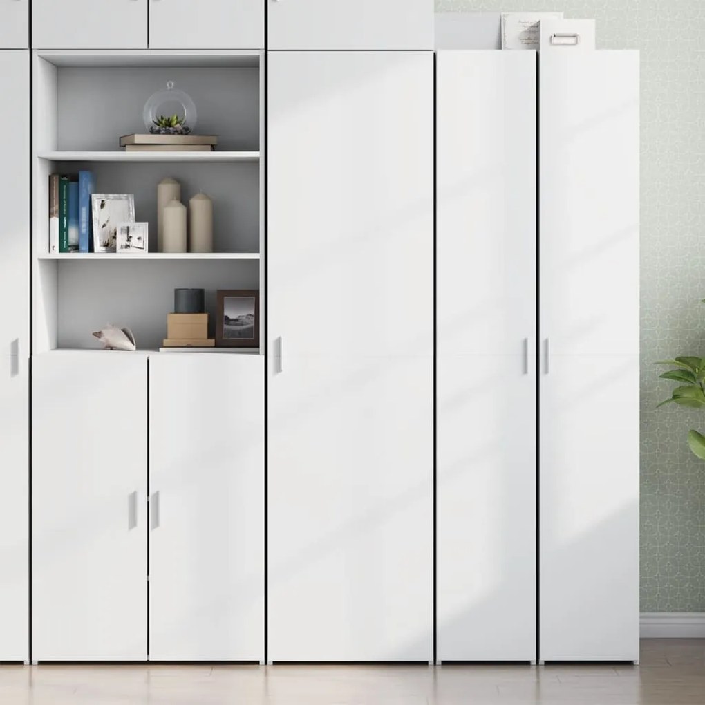 vidaXL Armário alto 50x42,5x185 cm derivados de madeira branco