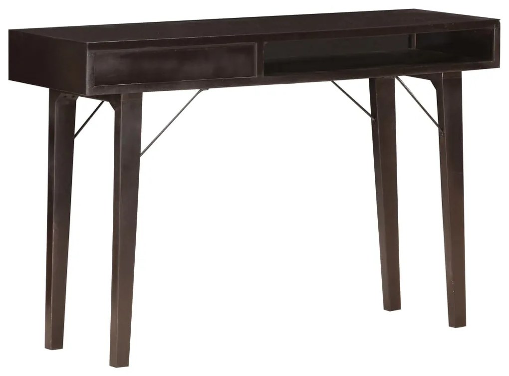 Mesa consola 118x35x76 cm madeira recuperada maciça