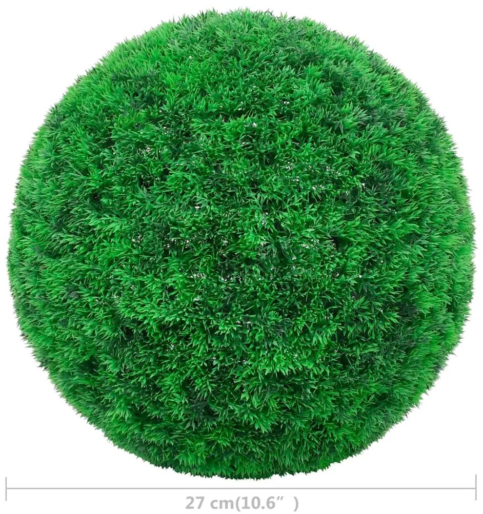 Bolas de buxos artificiais 2 pcs 27 cm