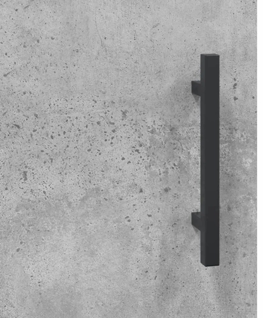 Mesa de centro 90x50x40 madeira processada cinza cimento